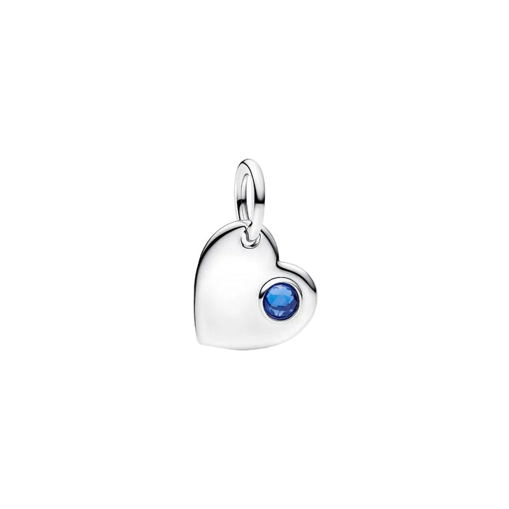 Pandora Silver Birthstone Heart Dangle Charm