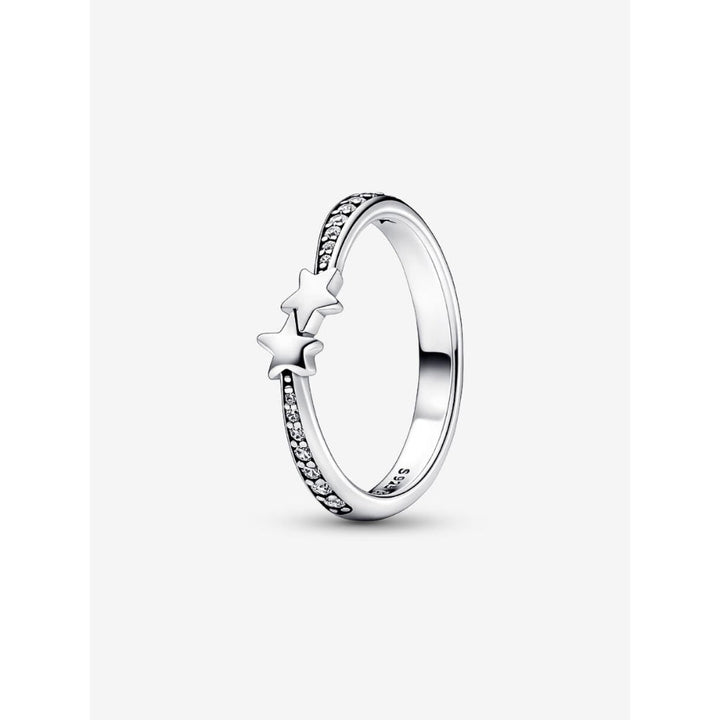 Pandora Sterling Silver Shooting Stars Sparkling Ring Image 1