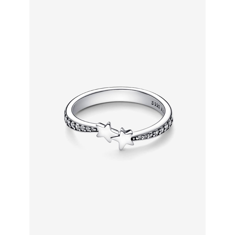 Pandora Sterling Silver Shooting Stars Sparkling Ring Image 4