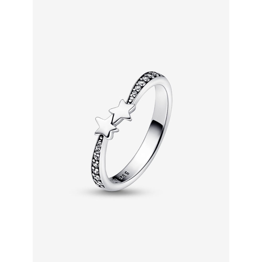 Pandora Sterling Silver Shooting Stars Sparkling Ring Image 5