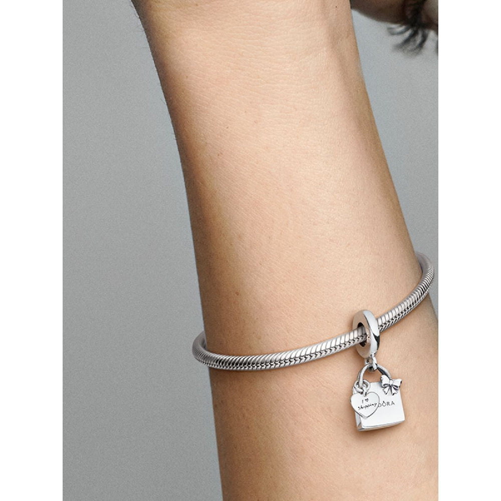 Pandora Sterling Silver Shopping Bag Dangle Charm Image 2