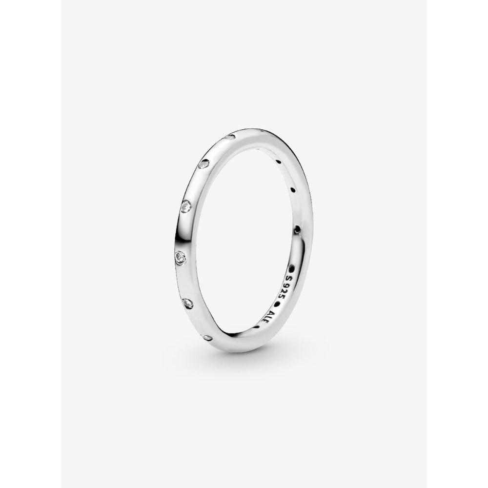 Pandora Sterling Silver Simple Sparkling Band Ring Image 1