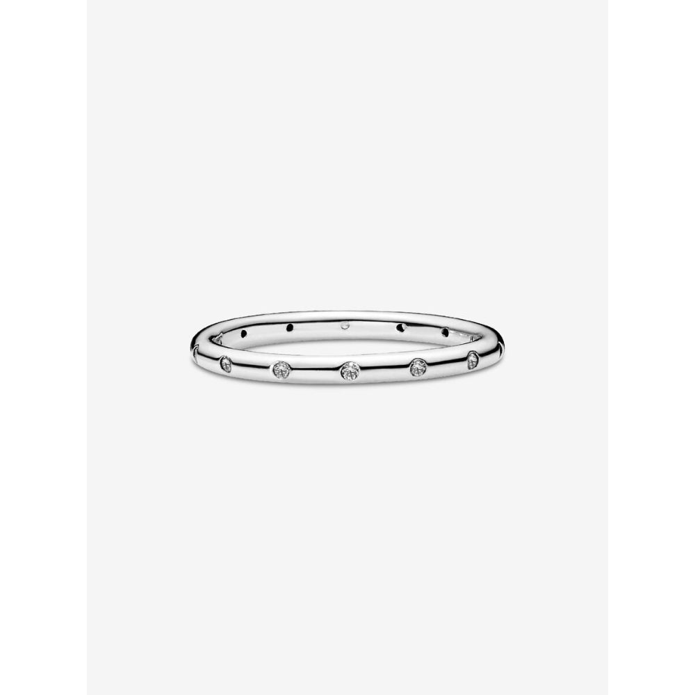 Pandora Sterling Silver Simple Sparkling Band Ring Image 4