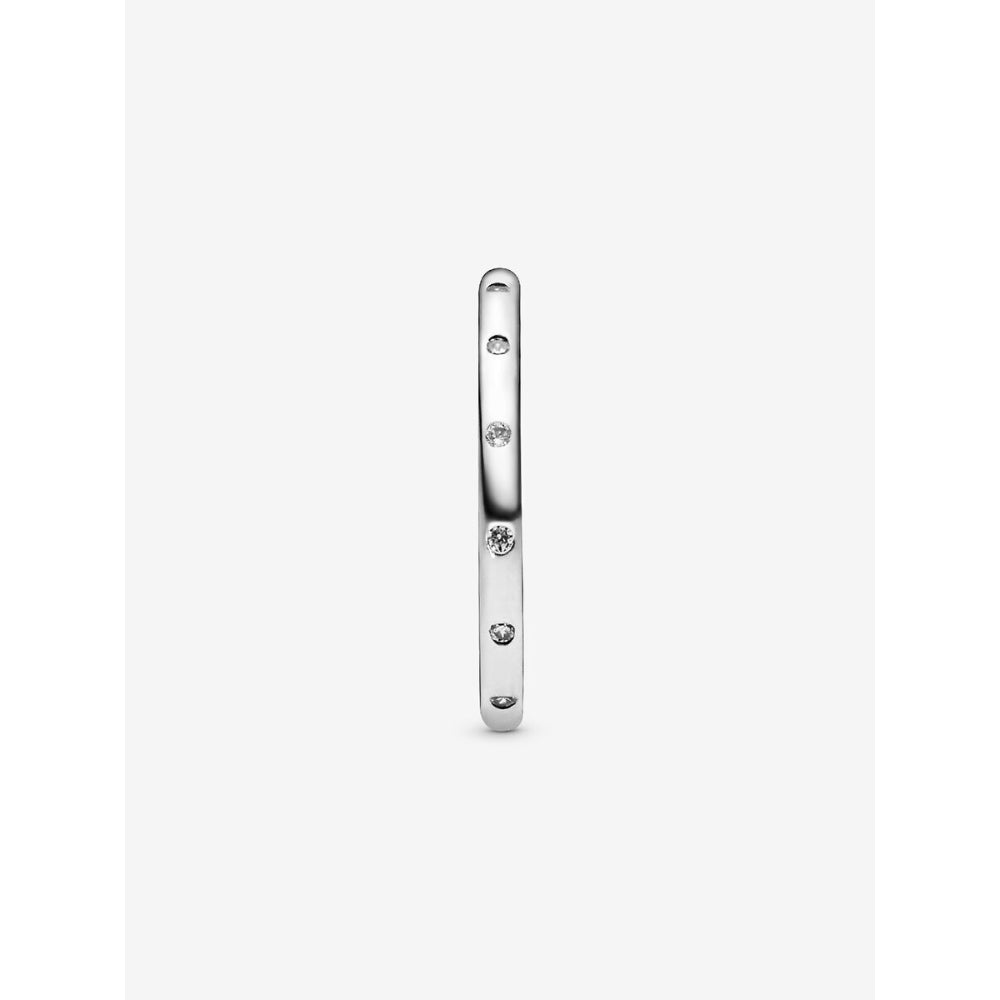Pandora Sterling Silver Simple Sparkling Band Ring Image 5
