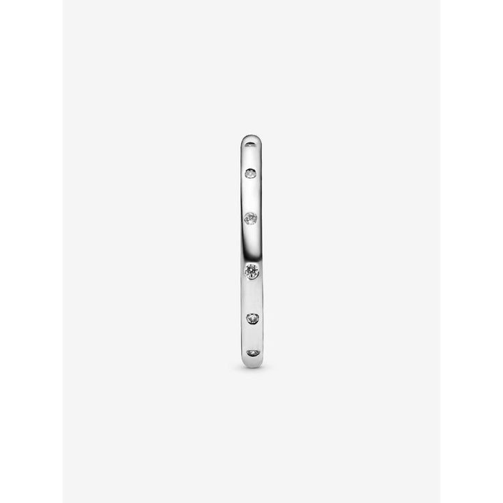 Pandora Sterling Silver Simple Sparkling Band Ring Image 5