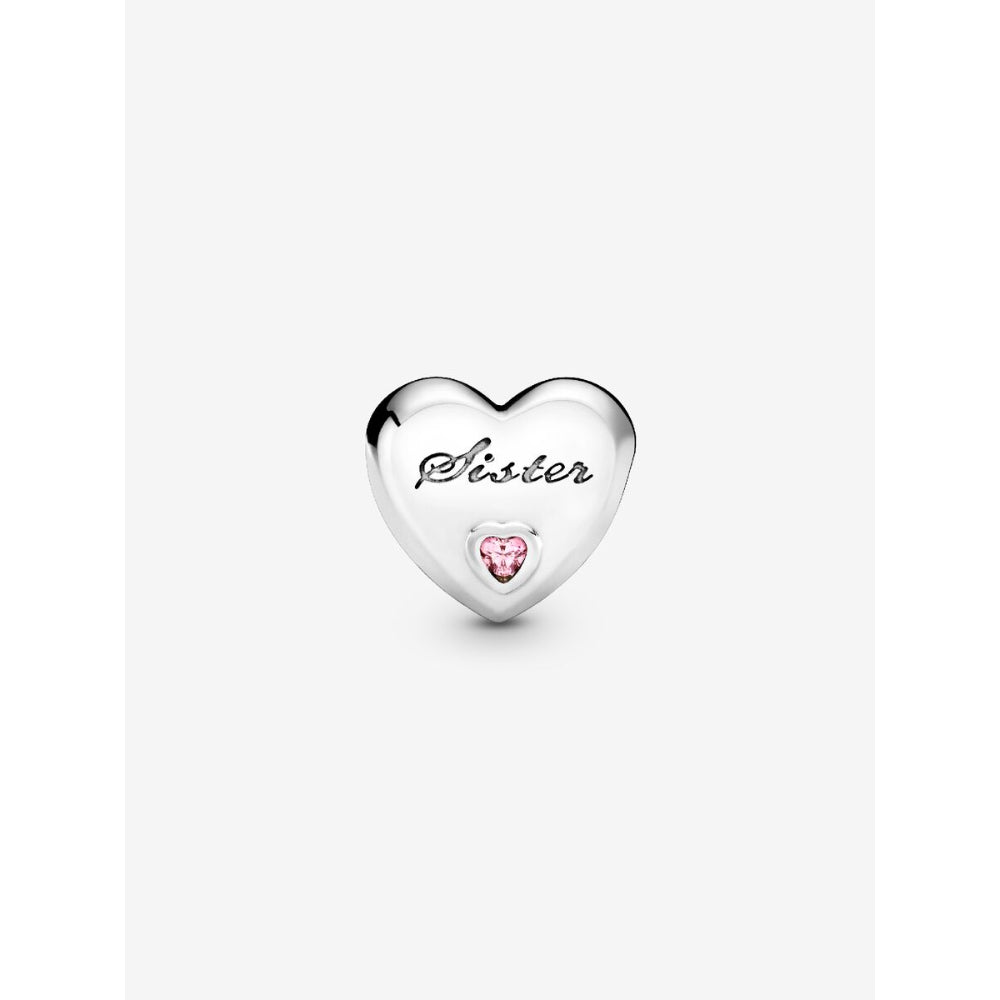 Pandora Sterling Silver Sister Heart Charm Image 5