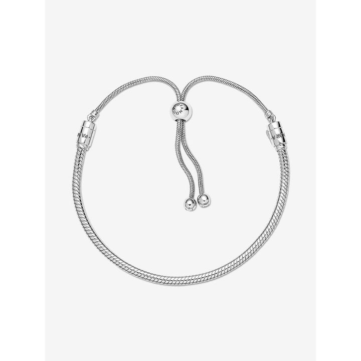 Pandora Sterling Silver Snake Chain Slider Bracelet Image 3