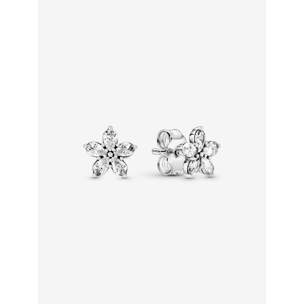 Pandora Sterling Silver Sparkling Flower Stud Earrings Image 1
