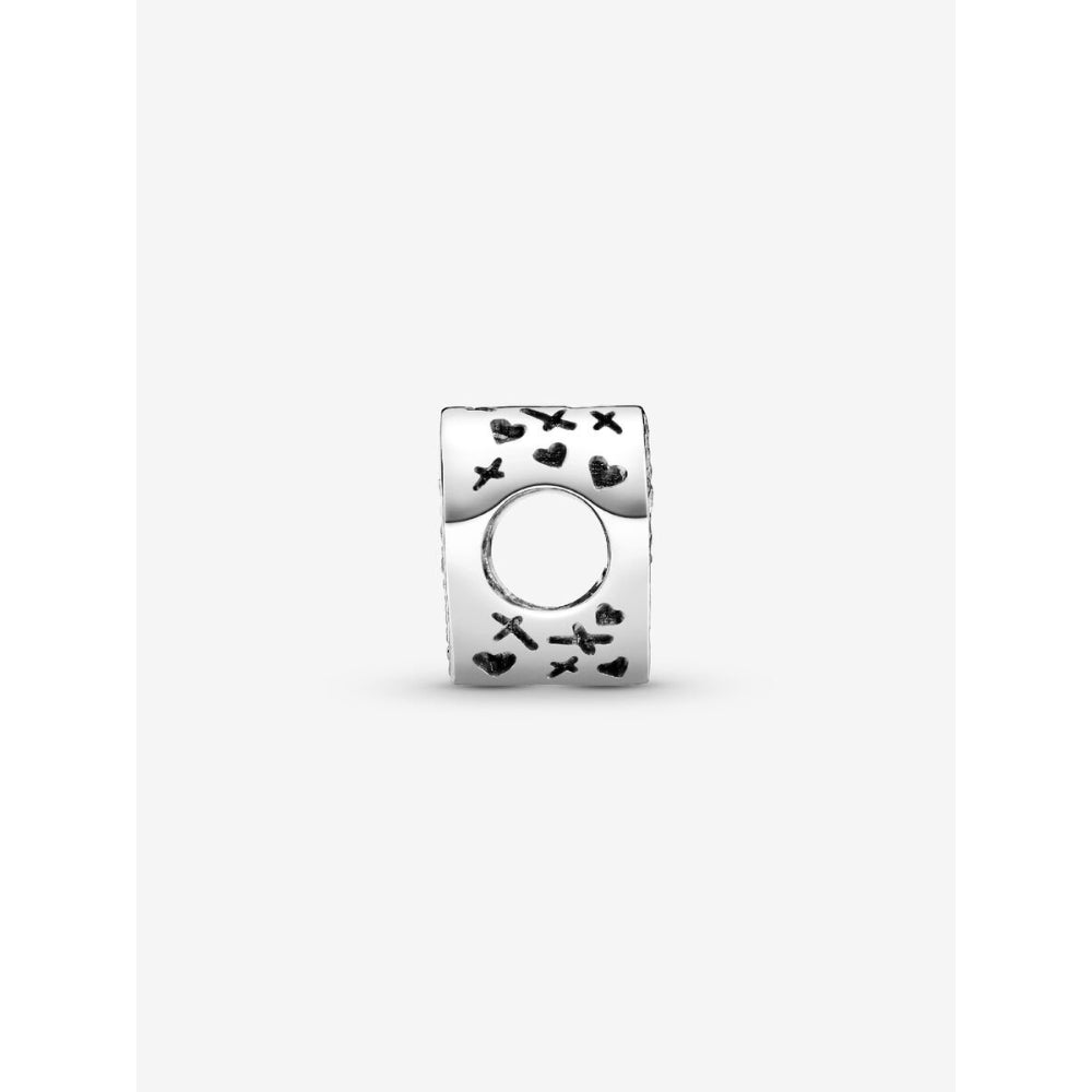 Pandora Sterling Silver Sparkling Freehand Heart Charm Image 6