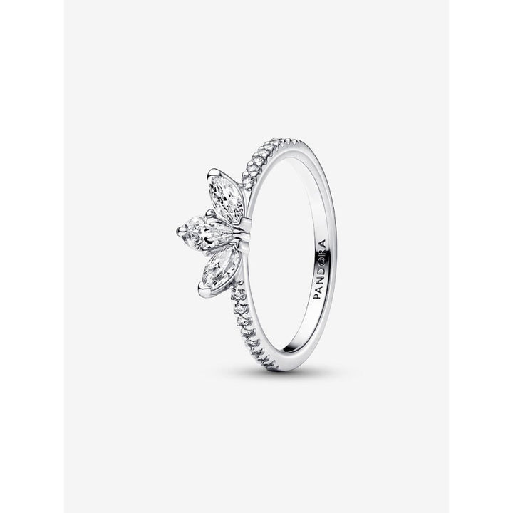 Pandora Sterling Silver Sparkling Herbarium Cluster Ring Image 1