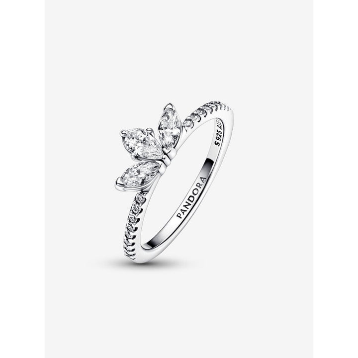 Pandora Sterling Silver Sparkling Herbarium Cluster Ring Image 4