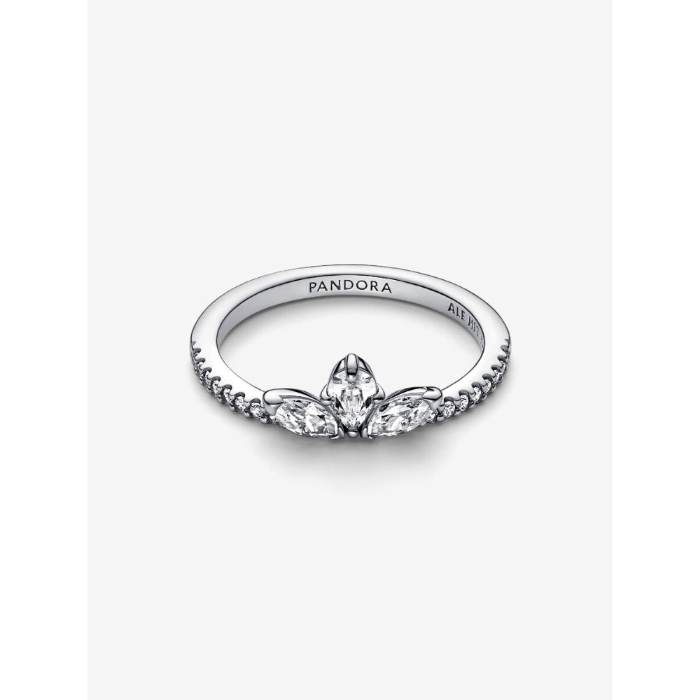 Pandora Sterling Silver Sparkling Herbarium Cluster Ring Image 5
