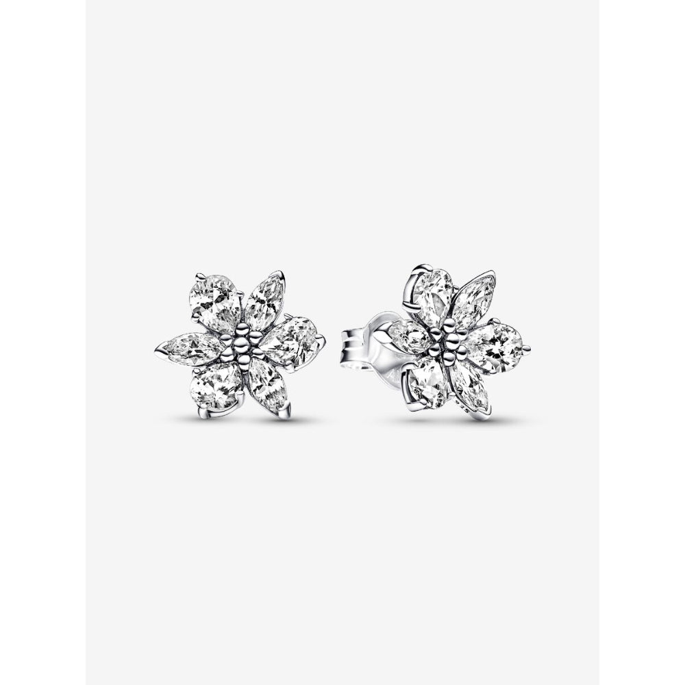 Pandora Sterling Silver Sparkling Herbarium Cluster Stud Earrings Image 1
