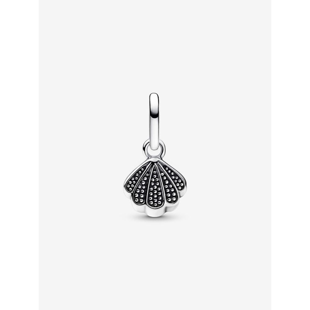 Pandora Sterling Silver Sparkling Shell Mini Dangle Charm Image 4