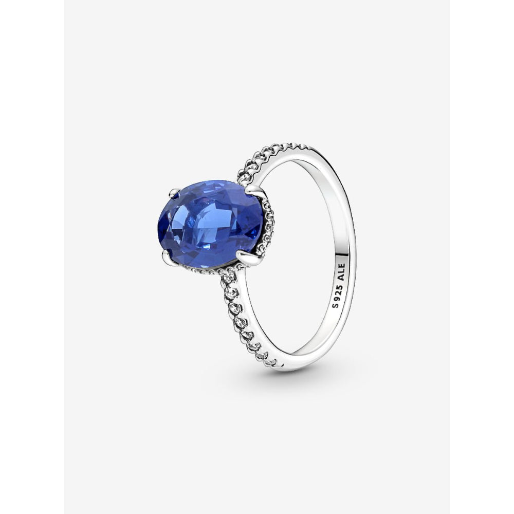 Pandora Sterling Silver Sparkling Statement Halo Ring Image 1