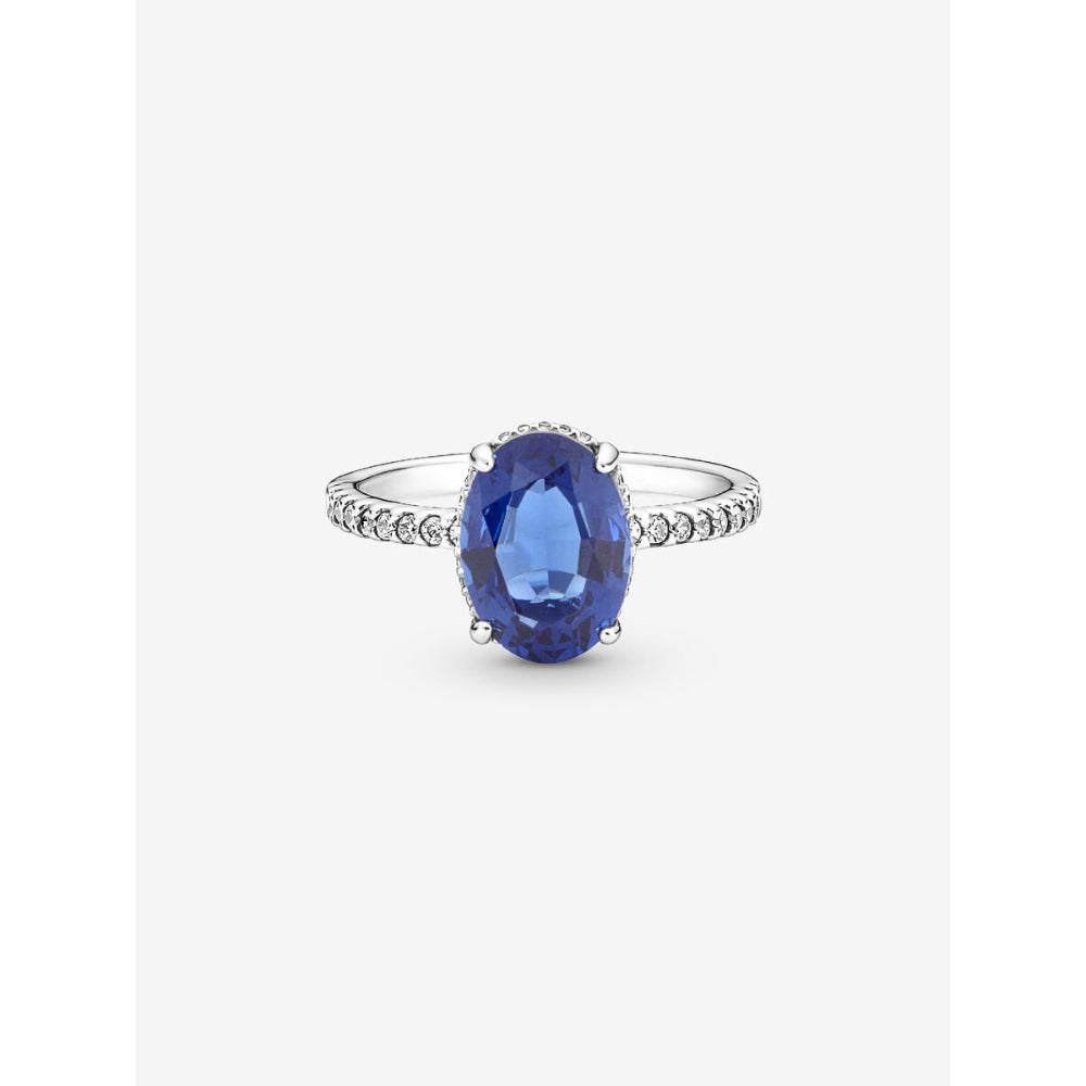 Pandora Sterling Silver Sparkling Statement Halo Ring Image 4