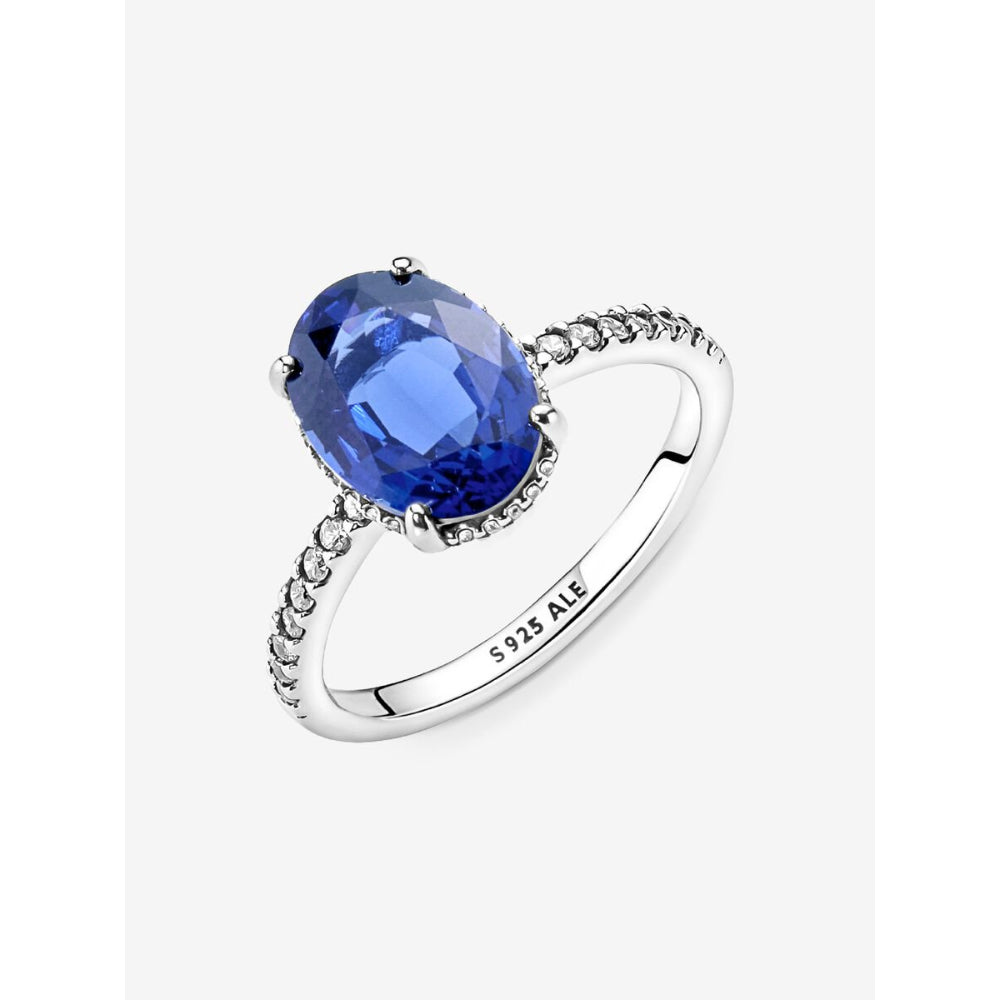 Pandora Sterling Silver Sparkling Statement Halo Ring Image 5