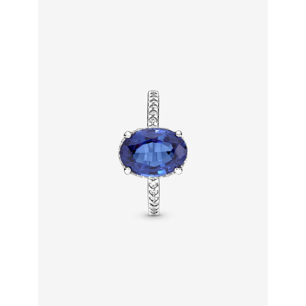 Pandora Sterling Silver Sparkling Statement Halo Ring Image 6