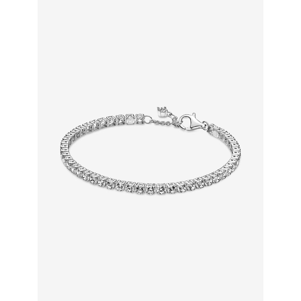 Pandora Sterling Silver Sparkling Tennis Bracelet Image 1