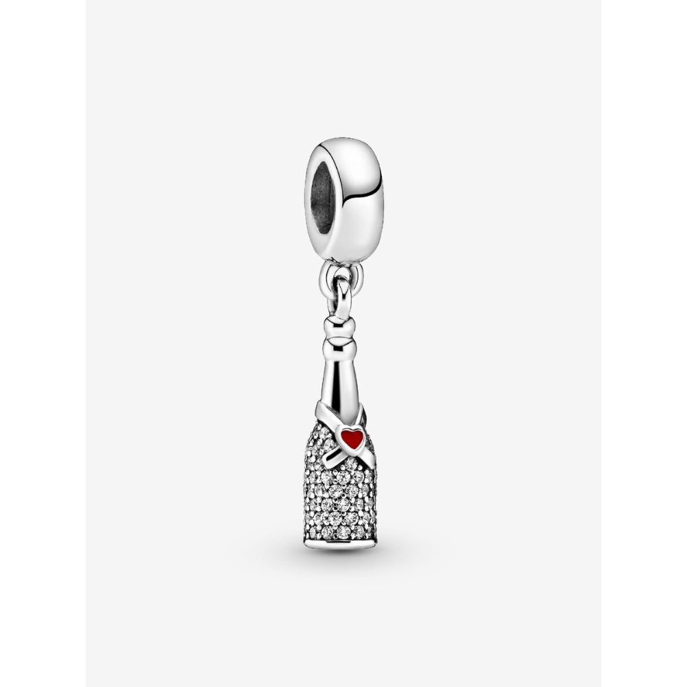 Pandora Sterling Silver Sparkling Wine Bottle Dangle Charm Image 1