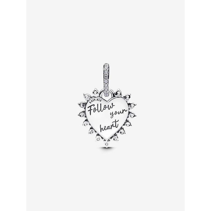 Pandora Sterling Silver Spinnable Arrow Heart Dangle Charm Image 4