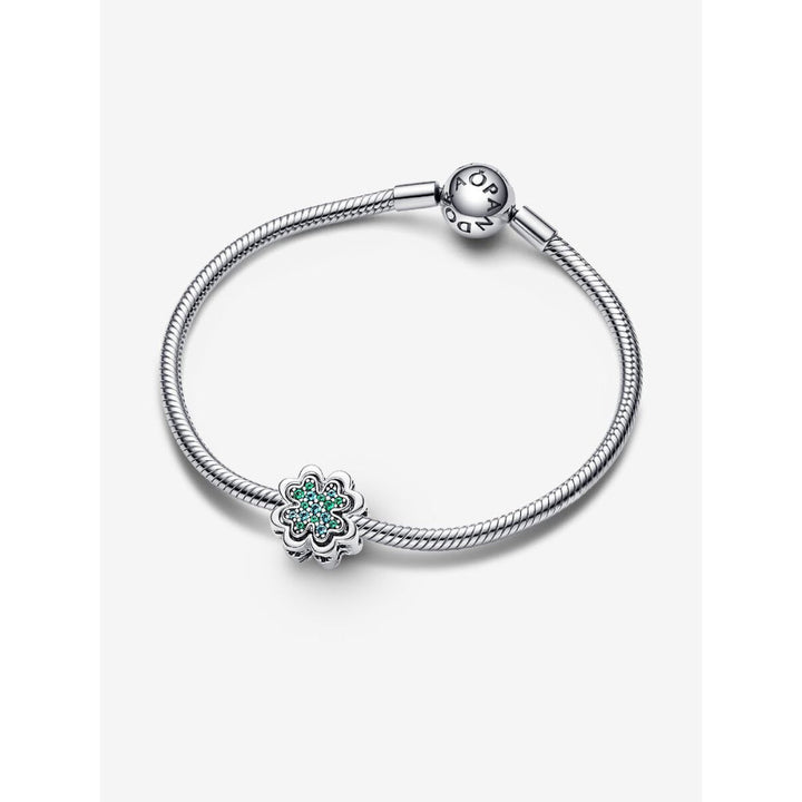 Pandora Sterling Silver Splittable Four Leaf Clover Charm Image 3