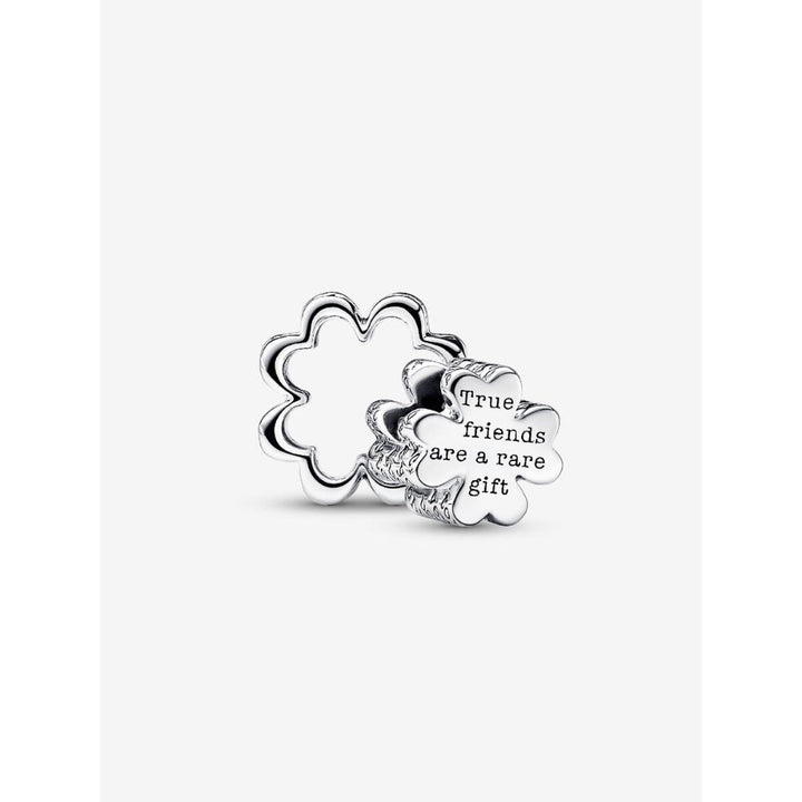 Pandora Sterling Silver Splittable Four Leaf Clover Charm Image 4