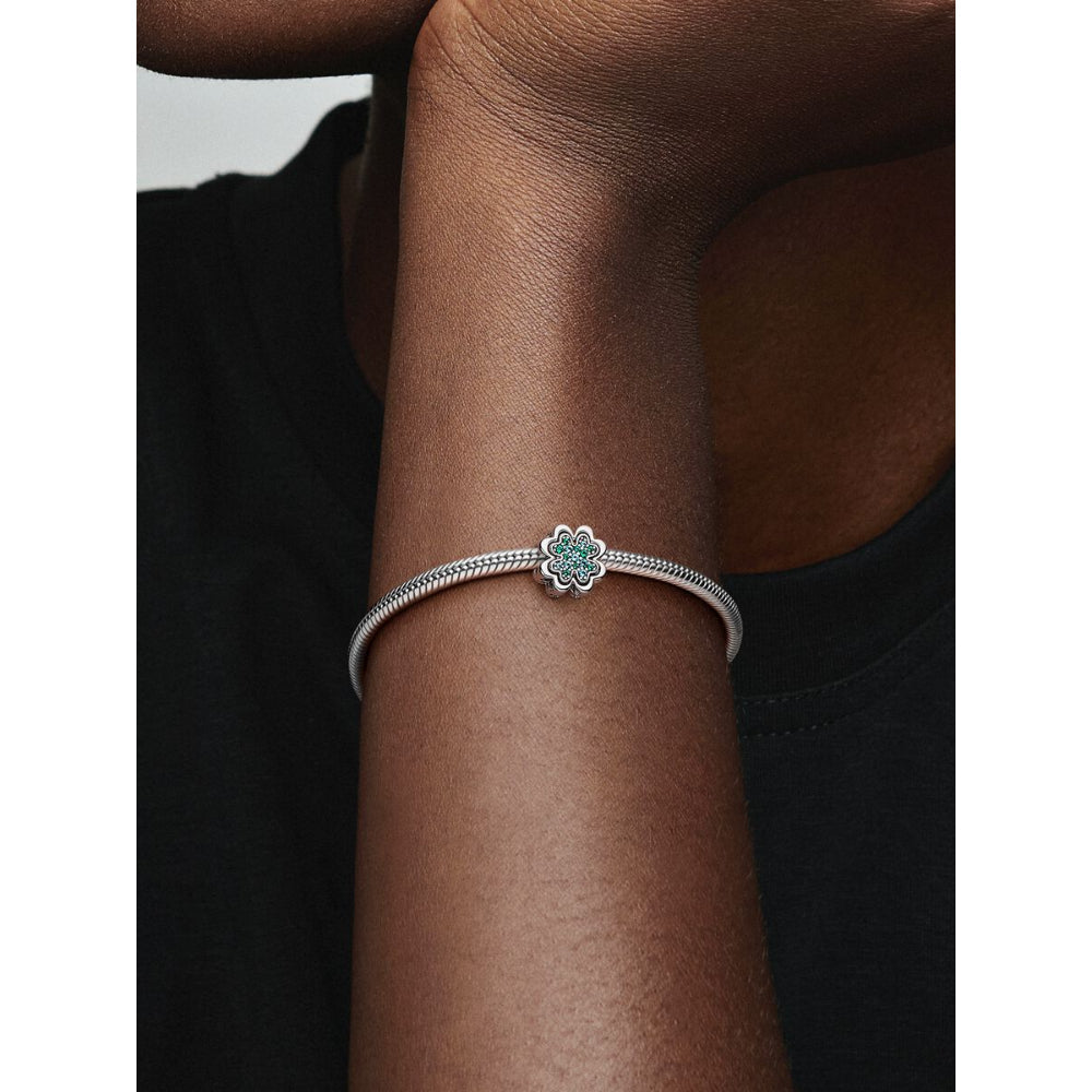 Pandora Sterling Silver Splittable Four Leaf Clover Charm Image 2