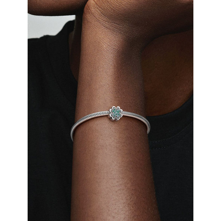 Pandora Sterling Silver Splittable Four Leaf Clover Charm Image 2