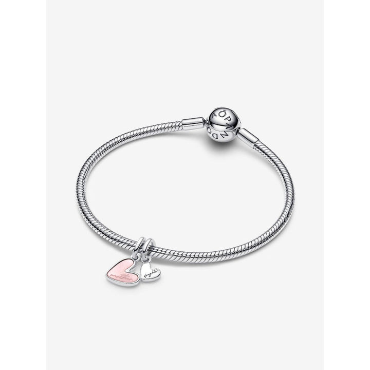 Pandora Sterling Silver Splittable Mother & Daughter Dangle Charm - 793766C01 Image 5