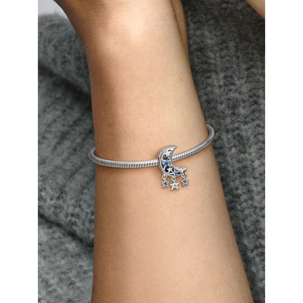 Pandora Sterling Silver Star & Crescent Moon Charm Image 2