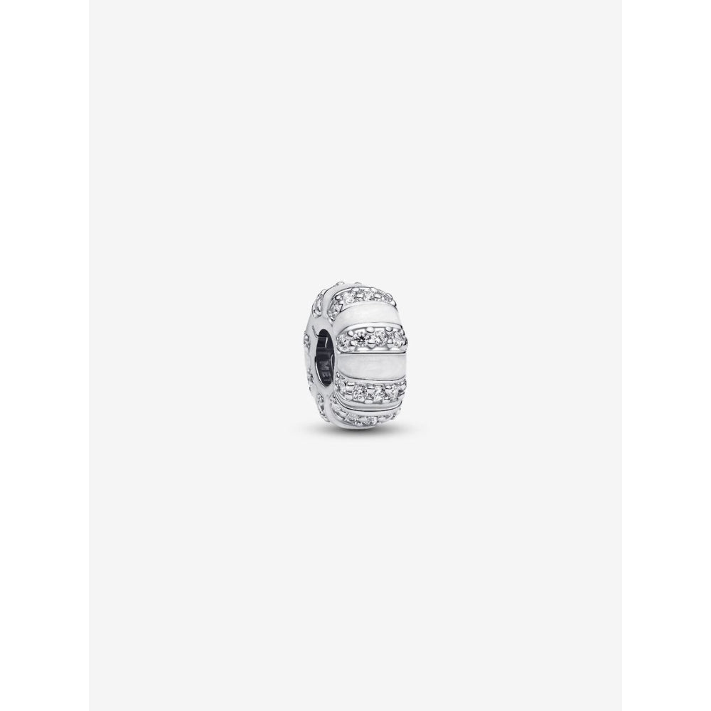 Pandora Sterling Silver Stones & Enamel Clip Charm Image 1
