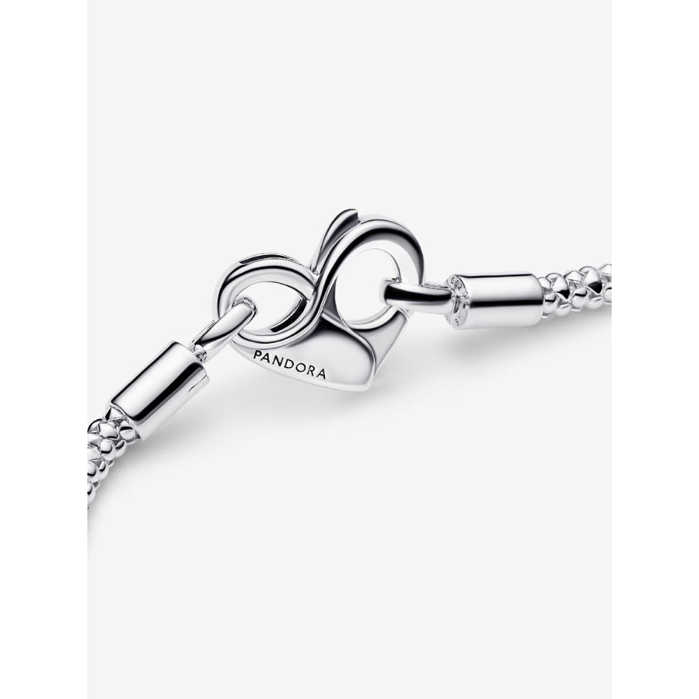 Pandora Sterling Silver Studded Chain Bracelet Image 5