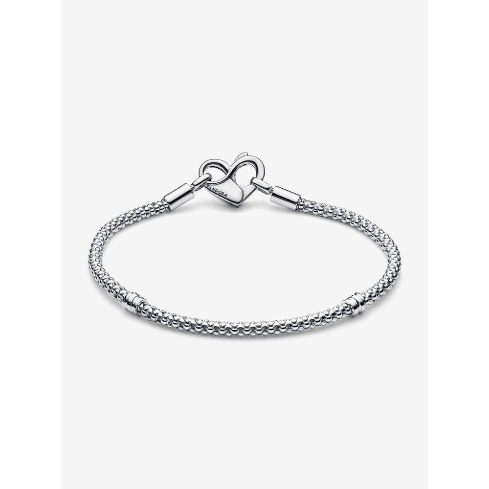 Pandora Sterling Silver Studded Chain Bracelet Image 6