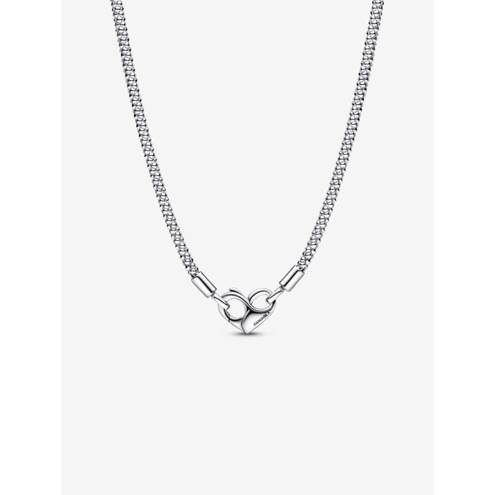 Pandora Sterling Silver Studded Chain Necklace Image 1