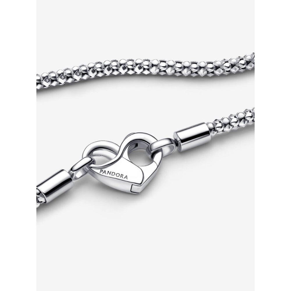 Pandora Sterling Silver Studded Chain Necklace Image 6