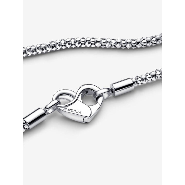 Pandora Sterling Silver Studded Chain Necklace Image 6
