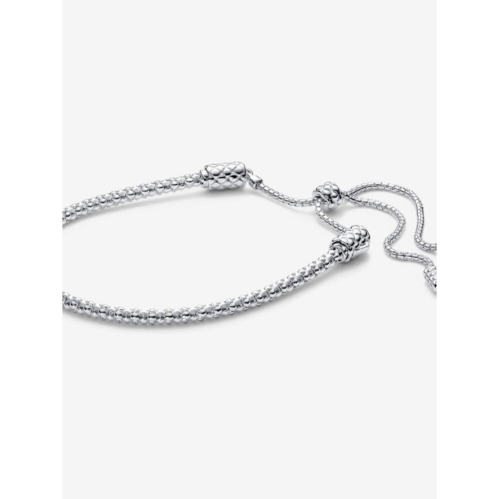 Pandora Sterling Silver Studded Chain Slider Bracelet Image 1
