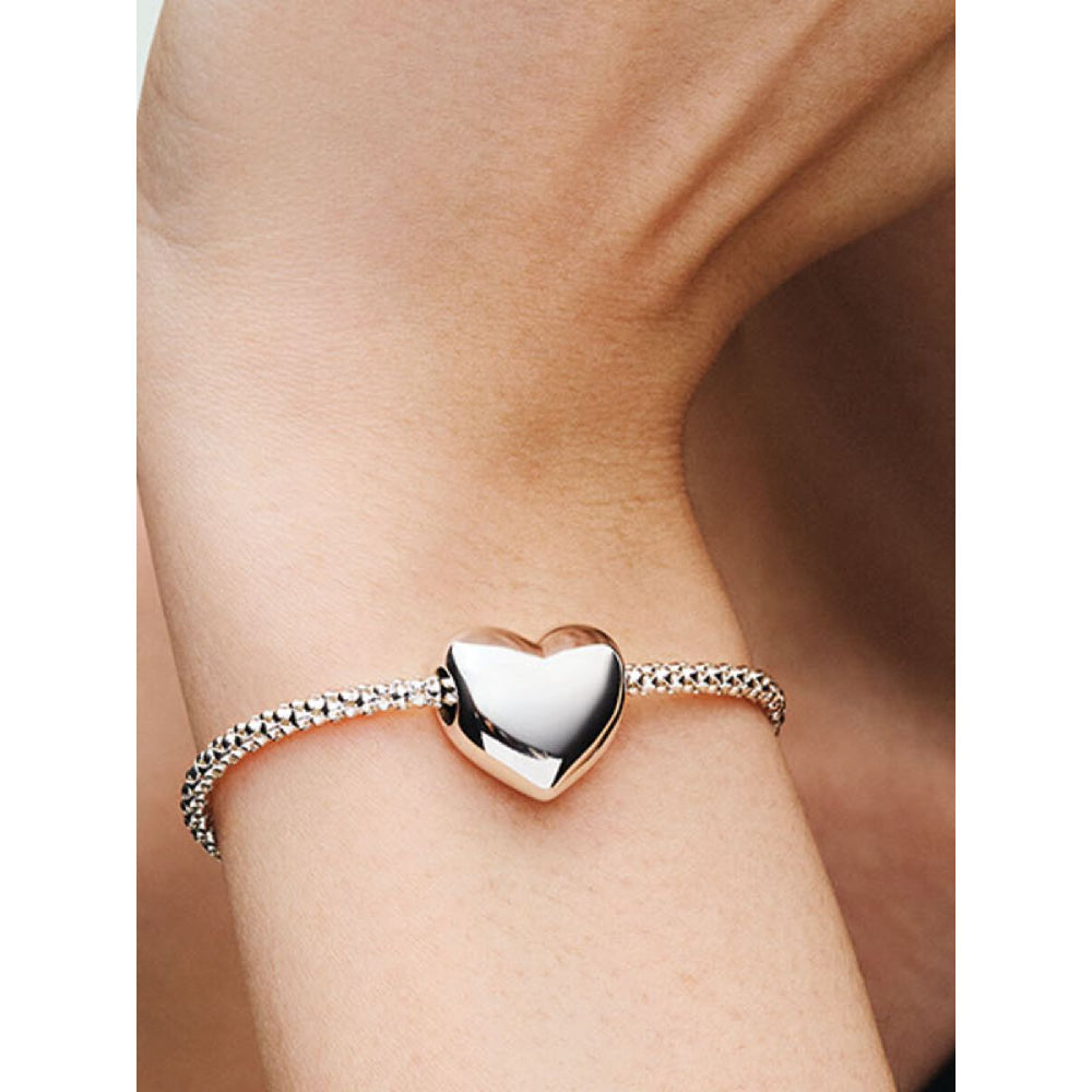 Pandora Sterling Silver Studded Chain Slider Bracelet Image 2