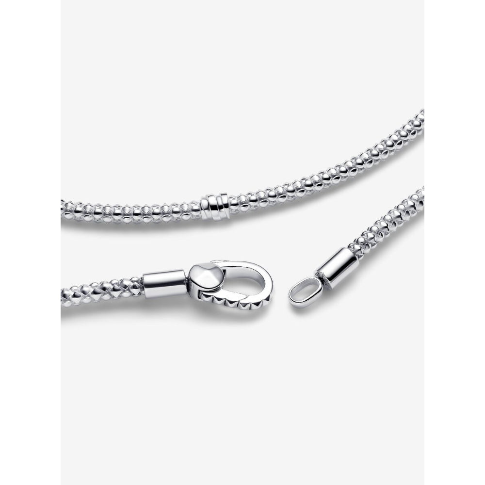 Pandora Sterling Silver Studded Clasp & Chain Bracelet Image 5