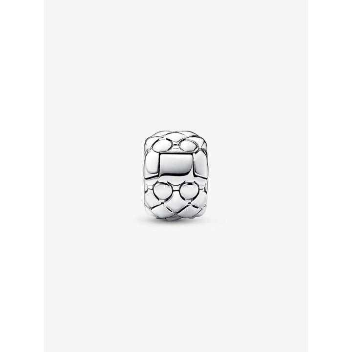 Pandora Sterling Silver Studded Clip Charm Image 4