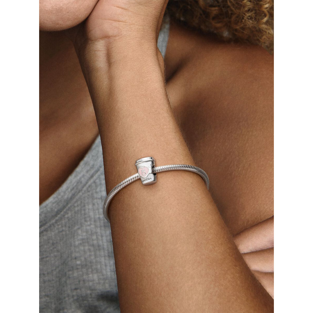 Pandora Sterling Silver Take A Break Coffee Cup Charm Image 2