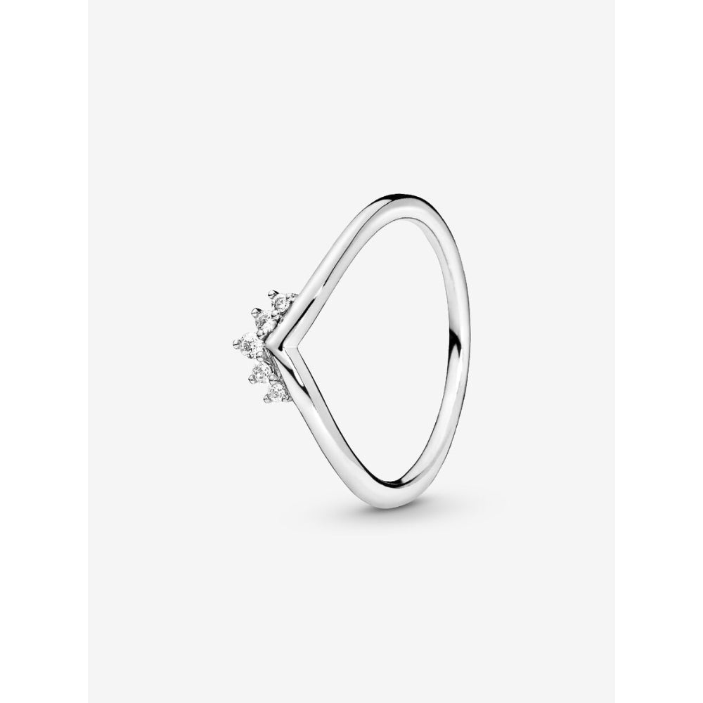 Pandora Sterling Silver Tiara Wishbone Ring Image 1