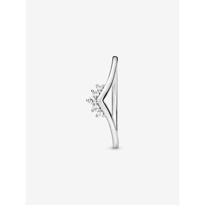 Pandora Sterling Silver Tiara Wishbone Ring Image 4
