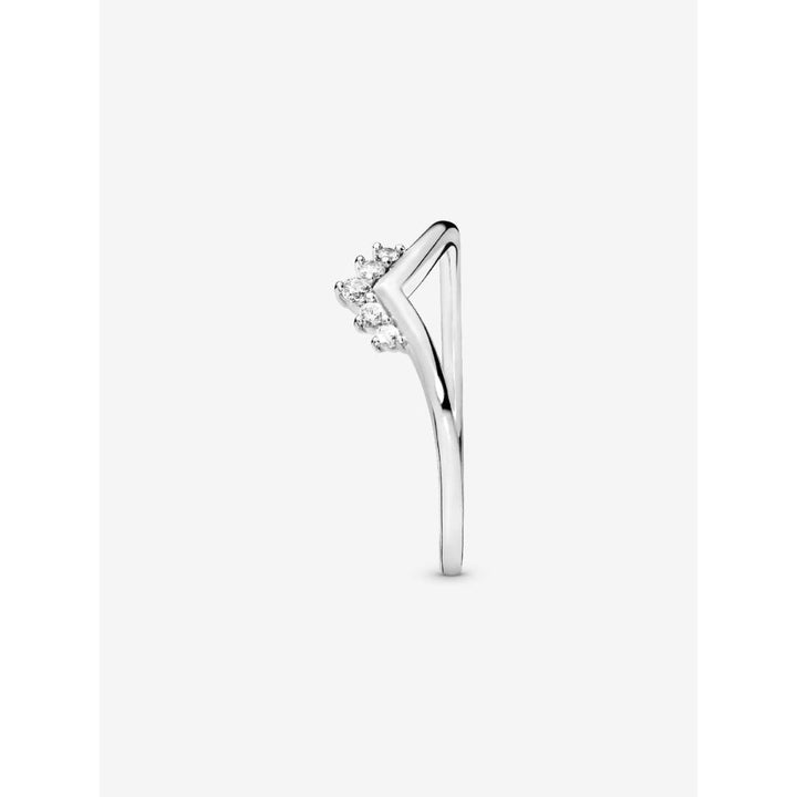 Pandora Sterling Silver Tiara Wishbone Ring Image 5