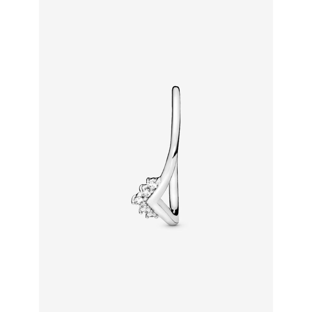 Pandora Sterling Silver Tiara Wishbone Ring Image 6