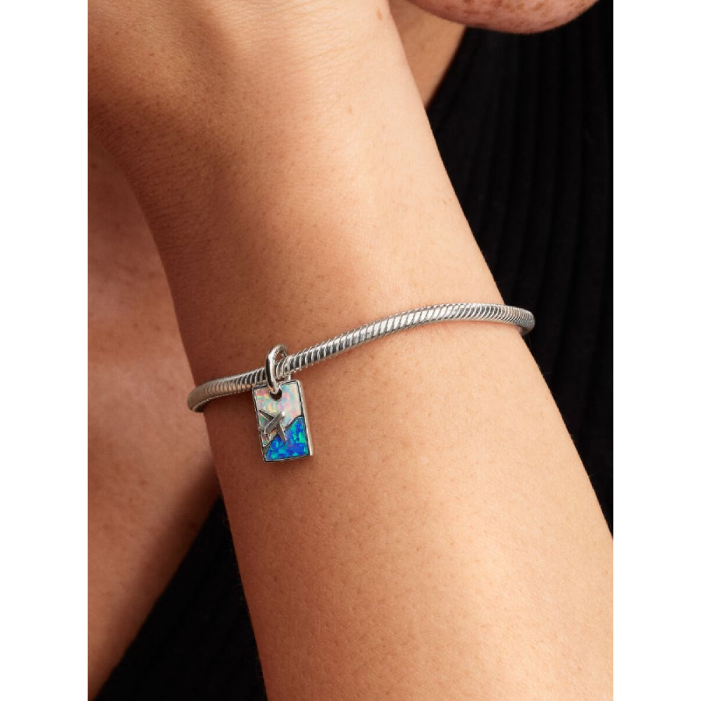 Pandora Sterling Silver Travel Dangle Charm Image 2