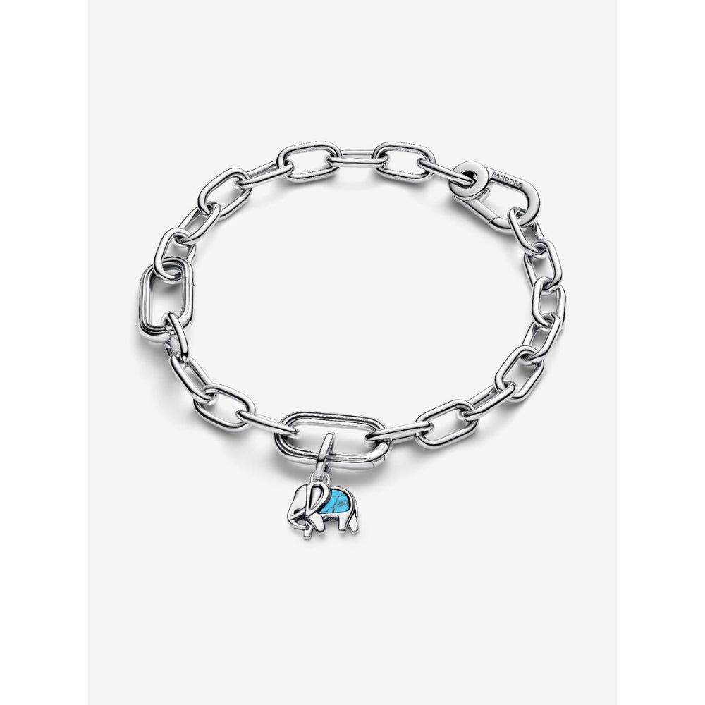 Pandora Sterling Silver Turquoise - Coloured Elephant Mini Dangle Charm Image 5