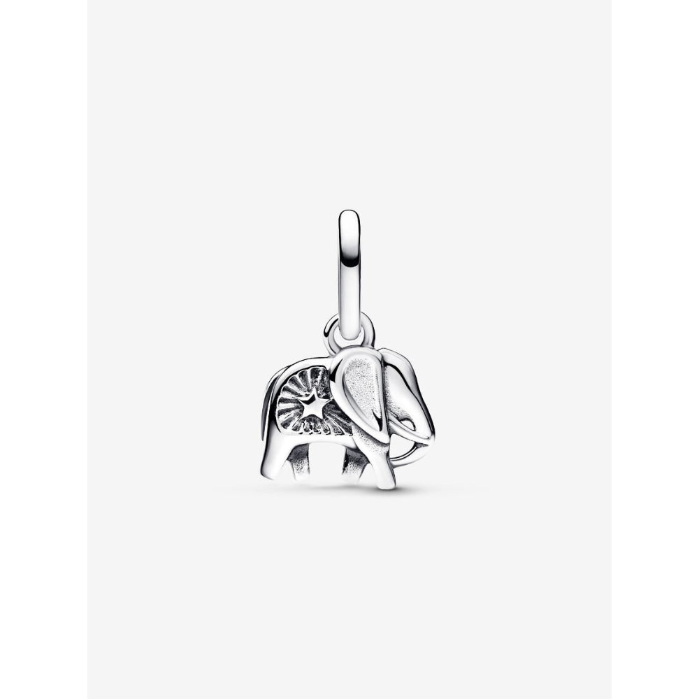 Pandora Sterling Silver Turquoise - Coloured Elephant Mini Dangle Charm Image 6