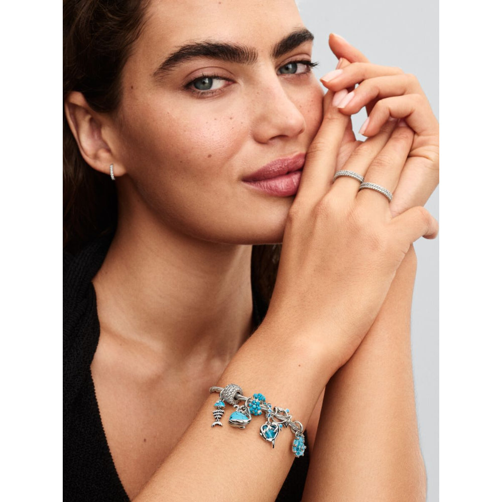 Pandora Sterling Silver Turquoise - Coloured Ocean Charm Image 4